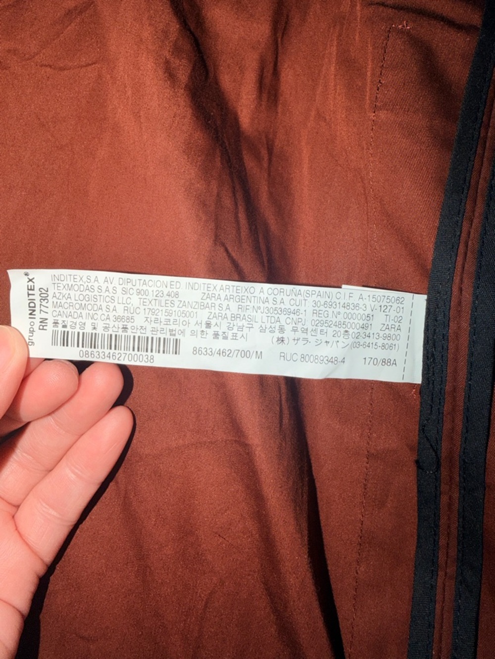 Zara Waterproof Brown Oversized Trench Coat - Picture 9 of 11
